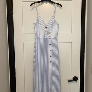 Zara Striped Maxi/Midi Dress